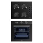 Luxell Süper Kristal A68 SF3 - OC88 Siyah 2'li Ankastre Set