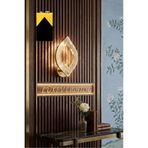 Lüxev Lighting Flora Model Gold Kristal Salon Mutfak Yatak Çocuk Odası Pilli Aplik