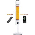 Luxeva Kule Tipi Elektrikli Isıtıcı 2500 W Beyaz Alüminyum Karbon Infrared Özellikli