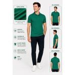 Luxic Core Luxıc Core Erkek Polo Yaka Tişört Likralı Pike Kumaş Terletmez Rahat Günlük - Yeşil - 3XL