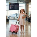 LuxKitty ABS Pembe Çocuk Valizi – 3 Renkli Konfor & Şıklık