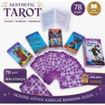 LUXMON Aesthetic Tarot Kartı Destesi 78 Kart ve Mini Kitapçık