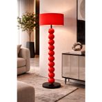 Luxon Kırmızı Ahşap Lambader 160 cm – Modern Dekoratif Ayaklı Lamba, Salon Aydınlatma