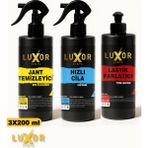Luxor Kimya 200ML 3'lü Oto Bakım Seti Oto Yıkama Seti
