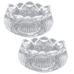 Luxshiny 2 Adet Lotus Mumluk Cam Lotus Çiçeği Tealight Mumluk Dekoru Noel Ev Düğün Partisi Şeffaf