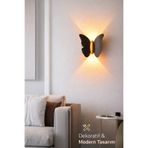 luxshome Elektrikli Kelebek Duvar Apliği Led Duvar Lambası Modern Dekoratif Aydınlatma Pilli Değildir