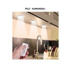luxshome Masa Lambası Mutfak Banyo Dolabı Dolap Içi 3lü Kumandalı Ve Pilli Led Işık