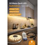 luxshome Mutfak Dolabı Için 10 Mt. Şerit Led Işık Gün Işığı 5 Amper Trafo Aç Kapa Anahtarlı Yapışkanlı Set