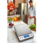 LUXTER Dijital 500 gr Kapasite 0.01 Gram Hassas Mutfak Diyet Kuyumcu Gümüşçü Epoksi Terazisi + PİL HEDİYELİ