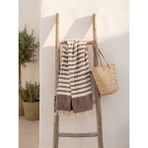 Luxtex 2 Kat Müslin Peştemal, Plaj Havlusu, Pareo - 100 x 170 cm - Kahve