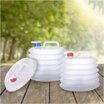 luxurianthome 2 Adet Katlanabilir Akordiyon Su Bidonu 20 Litre Çok Amaçlı Kamp Piknik Için Uygun