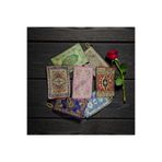 luxurianthome Bez Cüzdan 50 Adet Otantik Kilim Desenli Hediyelik 10x15cm Desenli Hediyelik Cüzdan