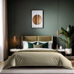 Luxurious Ranforce Single XXL yorgan kılıfı, 155 x 220 cm,%100 pamuk, bej | düğmeli kapatma, 155 iplik sayısı | 30°C'de makinede yıkanabilir, yumuşak ve dayanıklı