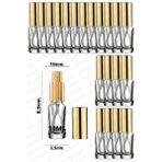 Luxury 10ML Altın Renkli Full Metal Lüx Sprey Şişe Parfüm Kolonya Vb Için Sızdırmaz Şeffaf Cam Şişe 20 Adet 1 Adet