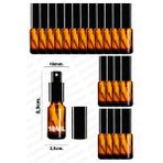 Luxury 10ML Siyah Renkli Full Metal Lüx Sprey Şişe, Parfüm Kolonya Vb Için Sızdırmaz Amber Cam Şişe 20 Adet 1 Adet