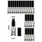 Luxury 10ML Siyah Renkli Full Metal Lüx Sprey Şişe Parfüm Kolonya Vb Için Sızdırmaz Şeffaf Cam Şişe 20 Adet 1 Adet