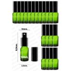 Luxury 10ML Siyah Renkli Full Metal Lüx Sprey Şişe, Parfüm Kolonya Vb Için Sızdırmaz Yeşil Cam Şişe 20 Adet 1 Adet