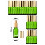 Luxury 20ML Altın Renkli Full Metal Lüx Sprey Şişe, Parfüm Kolonya Vb Için Sızdırmaz Yeşil Cam Şişe 20 Adet 1 Adet