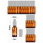 Luxury 20ML Gümüş Renkli Full Metal Lüx Sprey Şişe, Parfüm Kolonya Vb Için Sızdırmaz Amber Cam Şişe 20 Adet 1 Adet