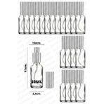 Luxury 30ML Gümüş Renkli Full Metal Lüx Sprey Şişe Parfüm Kolonya Vb Için Sızdırmaz Şeffaf Cam Şişe 20 Adet 1 Adet