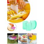 Luxury 3lü Set Hamur Kesme ve Kazıma Aparatı Hamur Pasta Börek Kek Çörek Şekillendirici Kesici Kazıyıcı Set 1 Adet