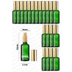 Luxury 50ML Altın Renkli Full Metal Lüx Sprey Şişe, Parfüm Kolonya Vb Için Sızdırmaz Yeşil Cam Şişe 20 Adet 1 Adet