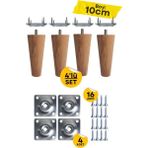 Luxury 5X5X10CM Ahşap Konik Ayak, Baza Ayağı, Koltuk Ayağı, Tv Ünitesi, Dolap Yükseltici 4lü 1 Adet