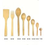 Luxury 8 Parça Yağlı Kayın Ahşap Kaşık Tahta Spatula Maşa Çatal Servis Seti 1 Adet
