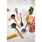 Luxury Ahşap Saplı Isıya Dayanıklı Çizmez Set Tahta Kaşık,kepçe,spatula,kevgir 1 Adet