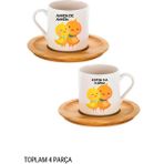 Luxury Annem De Annem - Kızım Da Kızım Baskılı Kahve Fincanları, 2'li Kahve Fincan Takımı, 80ML 1 Adet