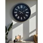 Luxury Black 40 Cm Metal Duvar Saati