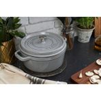 Luxury Cem Grafit Gri Döküm Tencere, La Cocotte Yeni Shop 1109836 1 Adet - Bej