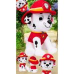 Luxury Çocuk Oyuncak Paw Patrol Itfaiye Peluş 23 cm 83190 1 Adet - Çok Renkli