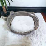 Luxury Decohandy 40 cm Elyaflı Kedi Yatağı 1 Adet