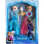 Luxury Karlar Ülkesi Frozen Şarkı Söyleyen Elsa ve Anna 2li Bebek 28CM 1 Adet