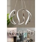 Luxury Krom Gri Modern Özel Tasarım Beyaz Işık Sarkıt LED Avize - 1