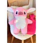Luxury Lilo & Stitch Sıcak Su Torbası Peluş - Içinizi Isıtır, Sevgililer Günü ve Yılbaşı Hediyesi 1 Adet - Pembe