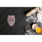 Luxury Marvel Avengers Yenilmezler Black Panther Kara Panter Beyaz Kurabiye Kalıbı 1 Adet - Kırmızı