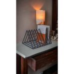 Luxury Metal Kitaplık - Gazetelik - Plak ve Dergi Masa Üzeri Organizer 1 Adet