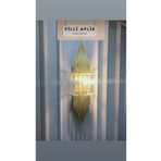 luxury modern aydınlatma Pilli Aplik Gold Rengi Duvar Lambasi