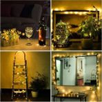 Luxury Peri LED Işık 10 Metre (Sarı) Pilli Aydınlatma Şerit LED Saçak Spot Süsleme 1 Adet
