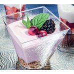 Luxury Prizma Mini Mika Plastik Sunum Kabı Kübik Kase - 24 Adet 1 Adet
