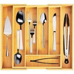Luxury Shopmrt 7 Bölmeli Bambu Kaşıklık Antibakteriel Çekmece Içi Düzenleyici Organizer 542093 1 Adet