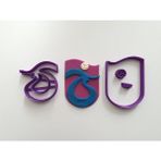 Luxury Trabzonspor Logo Kurabiye Kalıbı Seti 1 Adet - Mor
