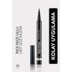 Luxury Yarı Mat Bitişli Eyeliner (Siyah) - Eyeliner Pen - 001 Black - 8690604109609 1 Adet