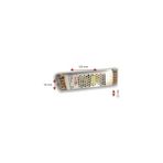 LUXURY,12V 16,5A Ultra Slim Kasa Metal Adaptör, LED Trafosu - Siyah