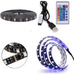 Luxury,5 Metre Uzaktan Kumandalı USB 5V LED Aydınlatmalı Tv Arkası LED - Siyah