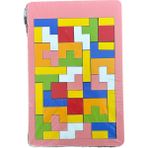 Luxuryahşap Tetris Blok Eğitici Zeka Gelişim Oyun Seti1 Adet - Pembe