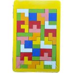 Luxuryahşap Tetris Blok Eğitici Zeka Gelişim Oyun Seti1 Adet - Sarı