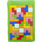 Luxuryahşap Tetris Blok Eğitici Zeka Gelişim Oyun Seti1 Adet - Yeşil